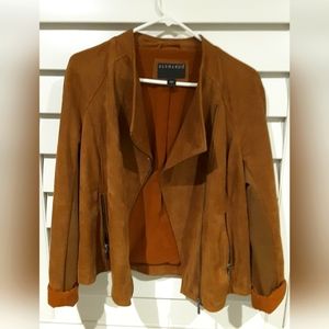 Bernardo Women's Brown Stylish Suede Blazer Jacket!   Size: Medium,